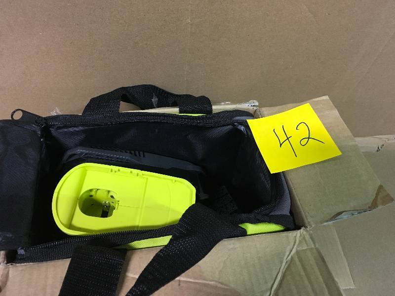 lot 42 image: Ryobi P1811 18-Volt ONE Lithium-Ion Compact DrillDriver Kit in good condition