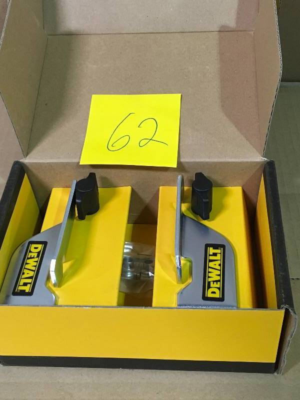 lot 62 image: DEWALT DW7084 Crown Stops for DW703, DW706, DW708, DW712, DW715, DW716, DW717, DW718 not used