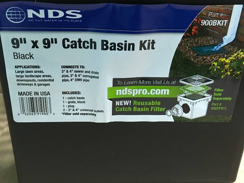 Nds 900BKIT 9 X 9 Double Catch Basin Kit in like new condition