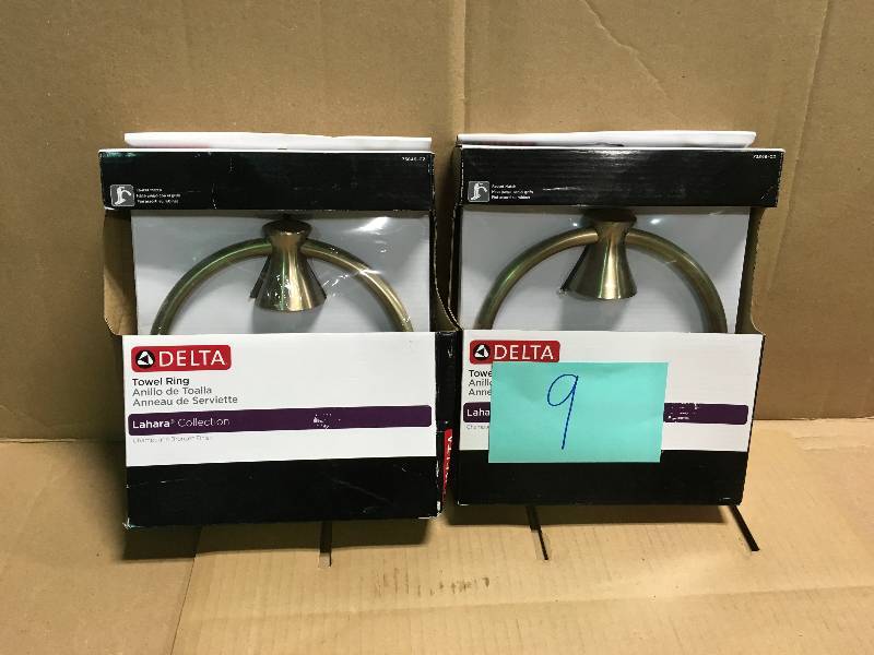 LOT OF TWO  Delta Lahara Towel Ring new