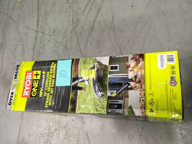 Ryobi One 18v Cordless String Trimmer Jet Fan Blower Combo Kit P2035 not usd