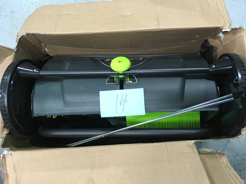 Earthwise LSW70021 Sweep It 21-inch Push Lawn Sweeper With Removable 2.6 Bushel not used