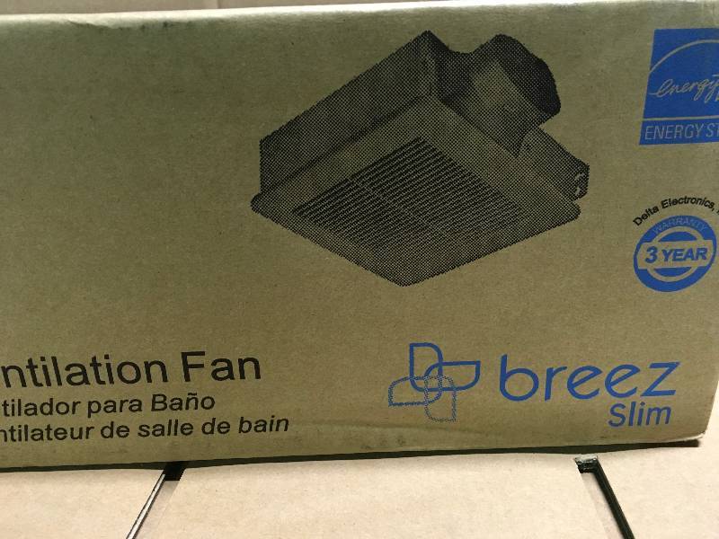 Slim Series 100 CFM Ceiling or Wall Bathroom Exhaust Fan, ENERGY STAR  in good condition