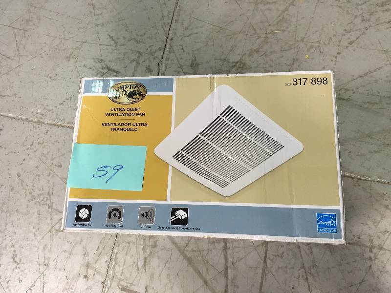 Hampton Bay Ultra Quiet Ventilation Fan 50 CFM 0.5 Sones  in good condition