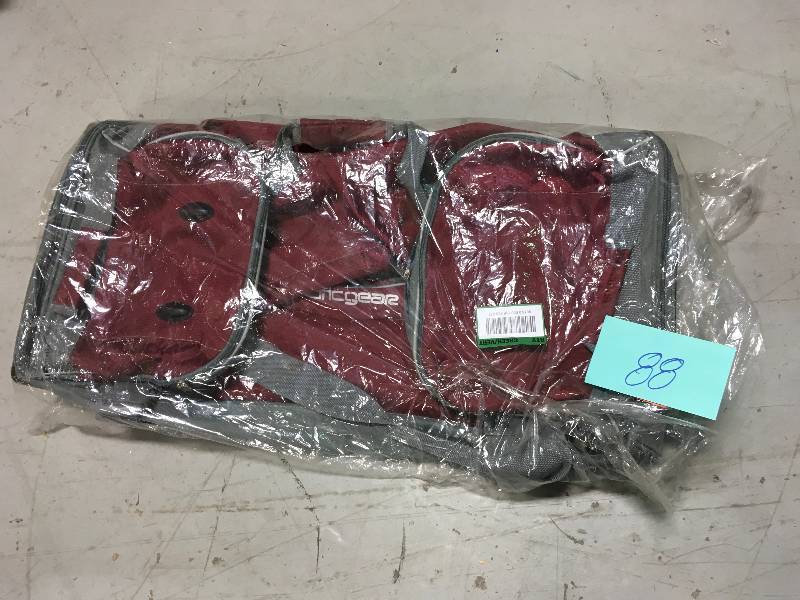 TRAVELERS CHOICE 30 in. Drop-Bottom Burgundy Rolling Duffel bag