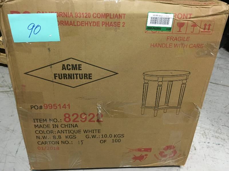 Fordon Antique White End Table not used