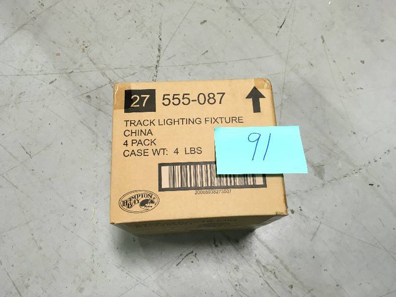 CASE OF 4 PACK Hampton Bay R20 White Step Cylinder Track Lighting Fixture not used