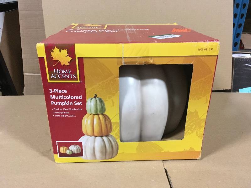 Home Accents Holiday 26.5 in. H Harvest Stackable Pumpkins