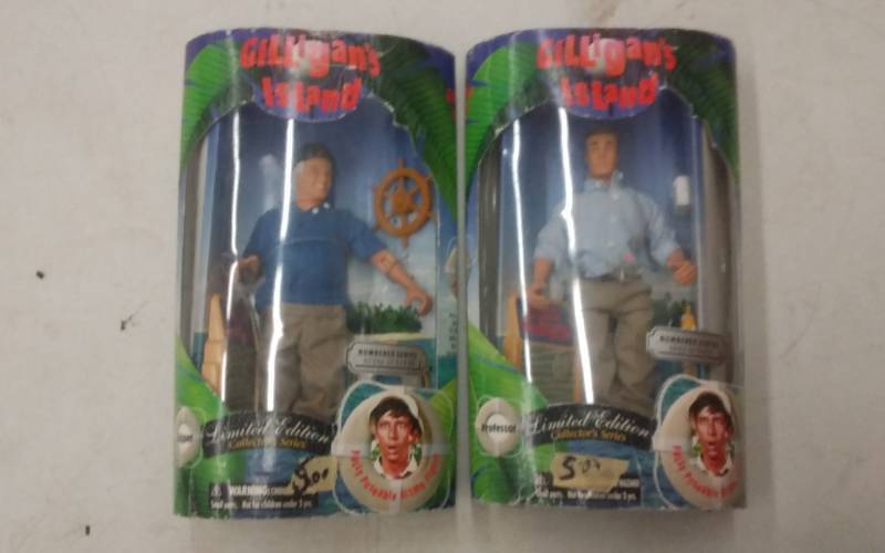 lot 75 image: 2-Gilligans Island Figures