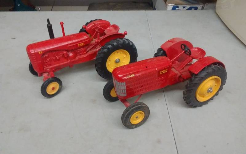 lot 96 image: 2-Massey-Harris Tractors (Super 101, Ertl 55)