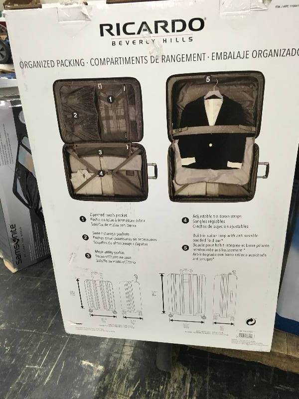 lot 145 image: Ricardo Mammoth Hardside Luggage, Retail $139.99