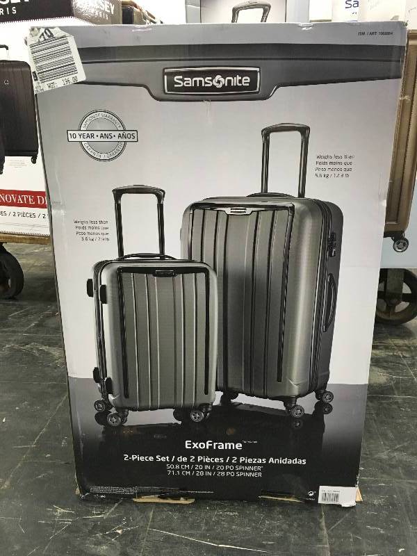 lot 146 image: Samsonite Exo Hardside Luggage, Retail $159.99