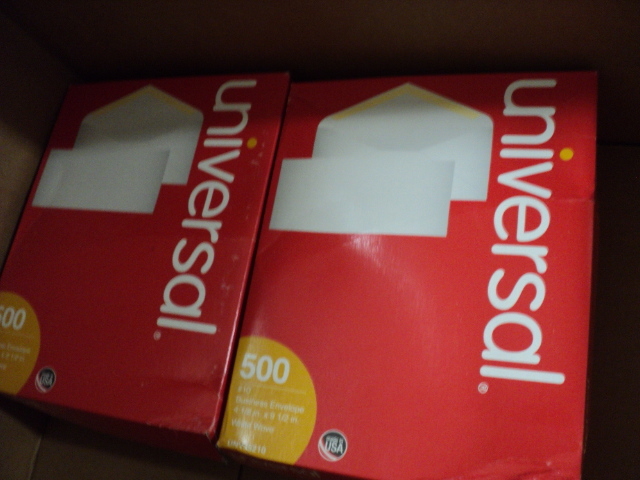 lot 38 image: box of office supplies - see all pi...