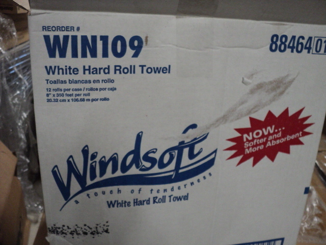 lot 40 image: 12 rolls white Windsoft Hard roll t...