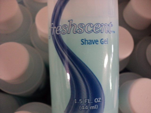 lot 71 image: 96 1.5 ounce Fresh Scent shave gel...