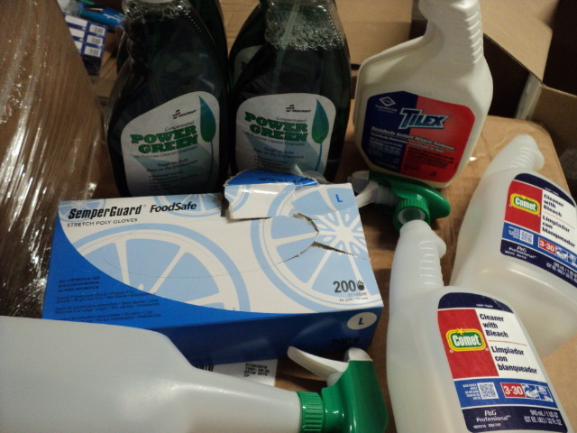 lot 78 image: 4 bottles Power Green box of gloves...