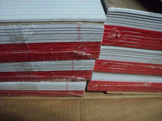 lot 93 image: 72 large notepads...