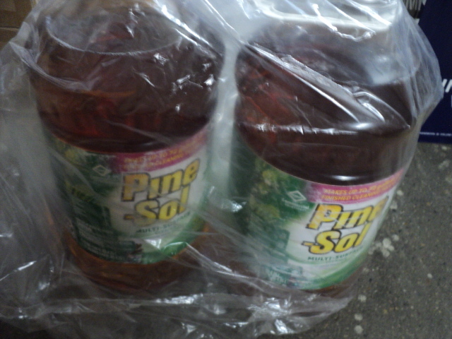 lot 111 image: 2 144 oz. bottles Pine-Sol - each m...