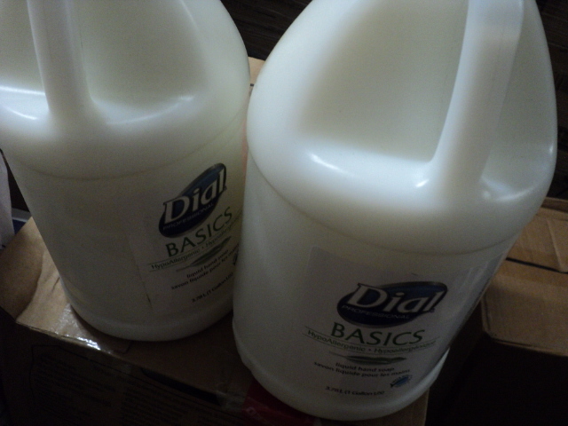 lot 114 image: 2 1 gallon jugs Dial liquid hand so...