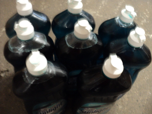 lot 116 image: 8 38 oz. bottles Sunlight dish soap...