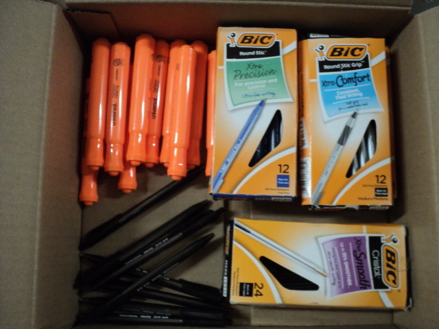 lot 132 image: markers and pens...