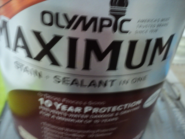 lot 141 image: 1 gallon Olympic stainsealant...