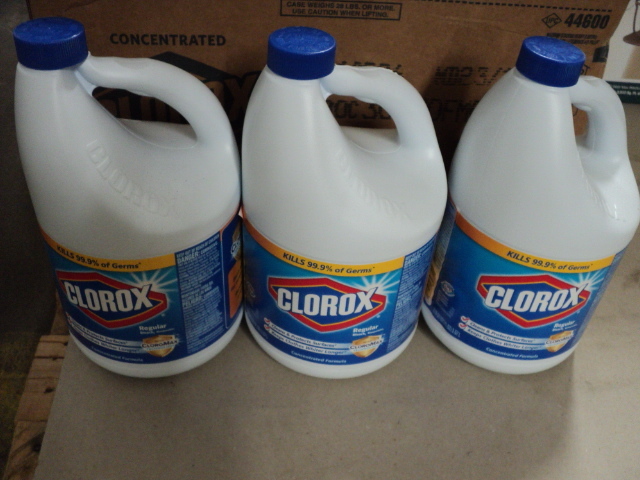 lot 150 image: 3 121 oz. bottles of Clorox bleach...