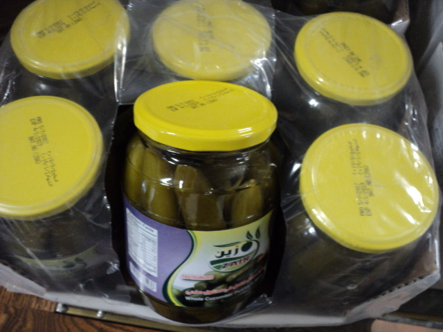 lot 157 image: 6 pack of Zain whole cucumber pickl...