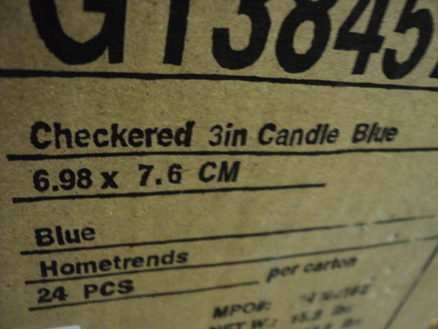 lot 179 image: case of 24 Hometrends 3x2.75 cand...