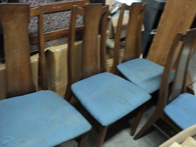 lot 198 image: set of 4 Danish modern chairs...