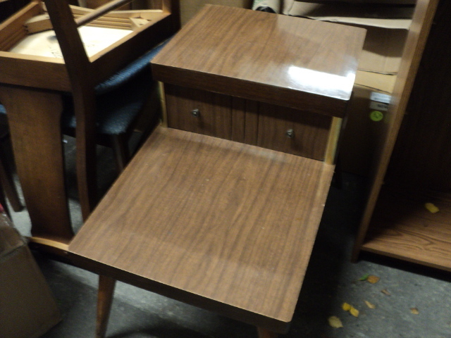 lot 199 image: end table with drawer...