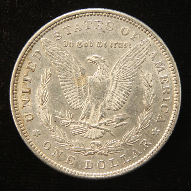 1879 MORGAN SILVER DOLLAR AU