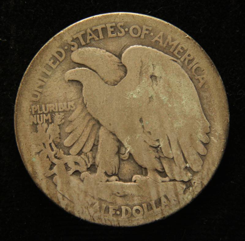 1917-S OBVERSE MINT MARK WALKING LIBERTY HALF DOLLAR