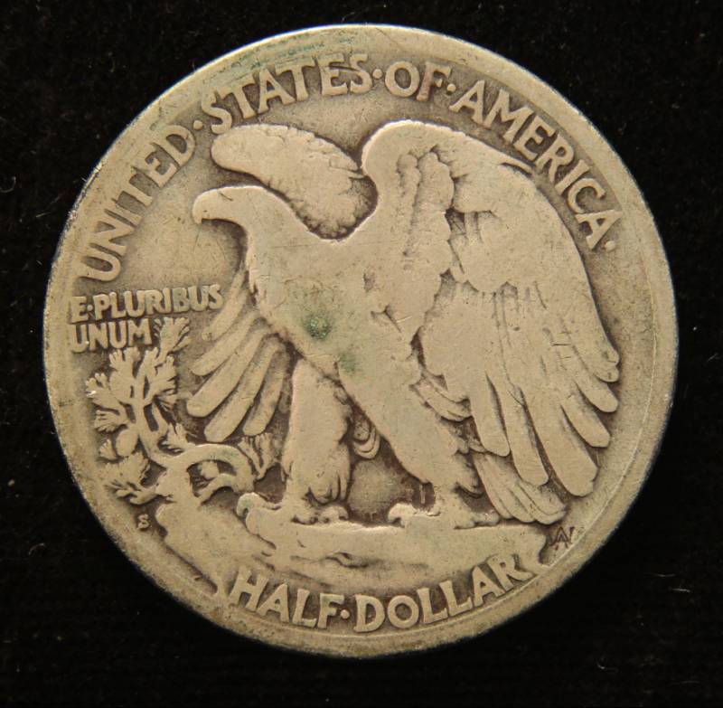 1919-S WALKING LIBERTY SILVER HALF DOLLAR