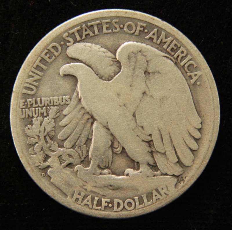 1921-D WALKING LIBERTY HALF DOLLAR
