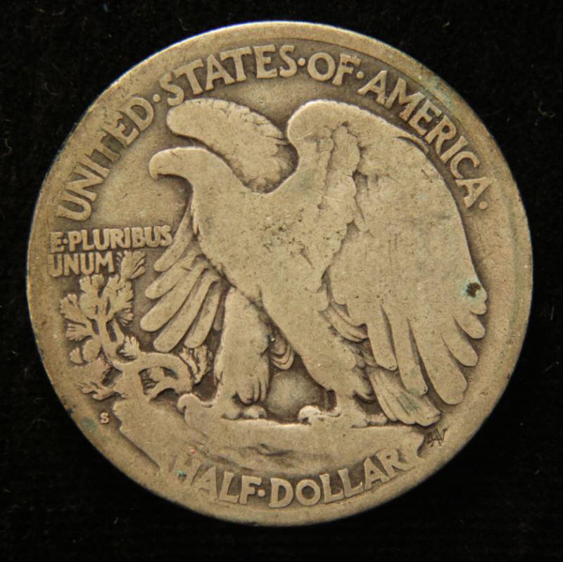 1921-S WALKING LIBERTY HALF DOLLAR