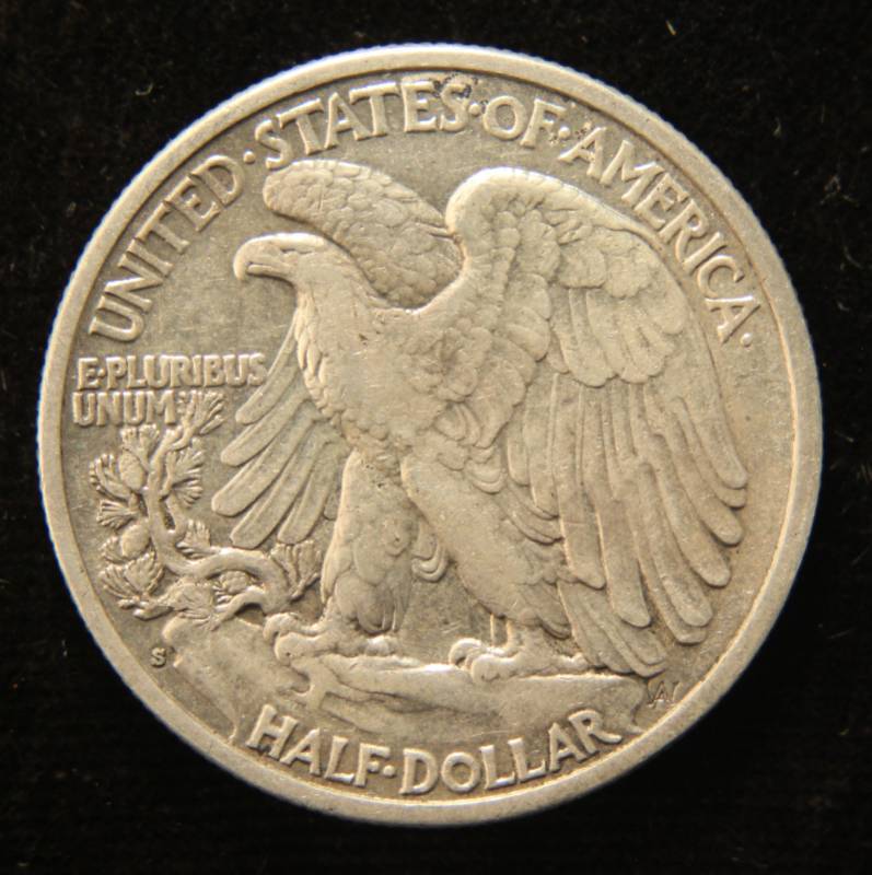 1928-S WALKING LIBERTY SILVER HALF DOLLAR