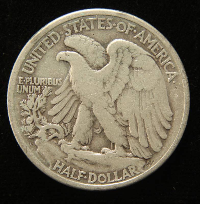 1934-D WALKING LIBERTY SILVER HALF DOLLAR