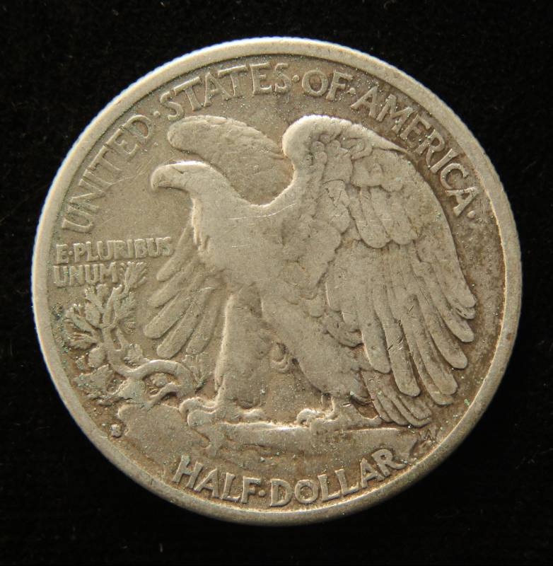 1935-S WALKING LIBERTY SILVER HALF DOLLAR