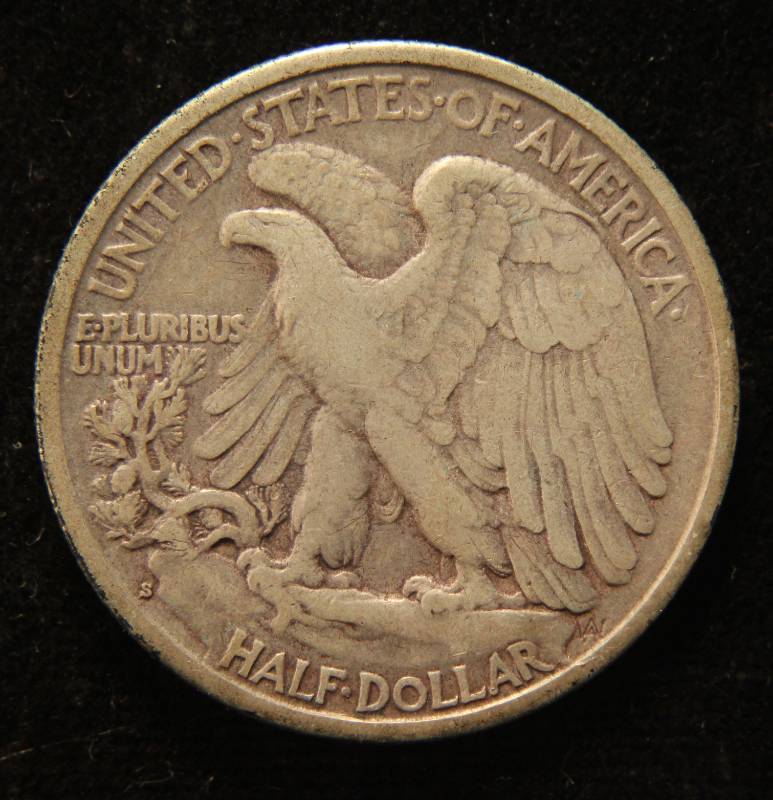 1939-S WALKING LIBERTY SILVER HALF DOLLAR