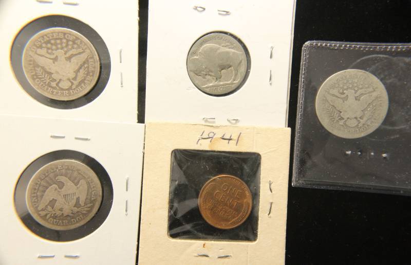GROUP OF 5 COINS AS PICTURED