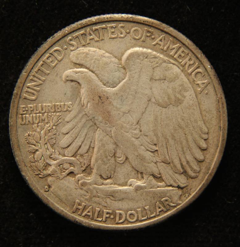 1941-D WALKING LIBERTY SILVER HALF DOLLAR