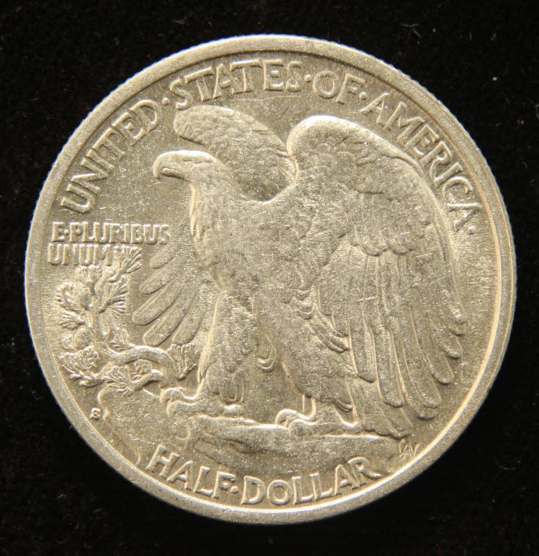 1941-S WALKING LIBERTY SILVER HALF DOLLAR