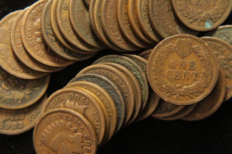 34 US INDIAN HEAD CENTS MOSTLY GOOD-FINE