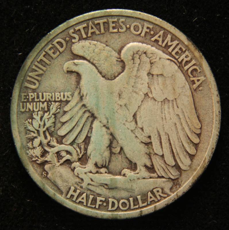 1944-S WALKING LIBERTY SILVER HALF DOLLAR