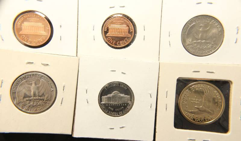 GROUP OF 6 PROOF COINS AS PICTURED