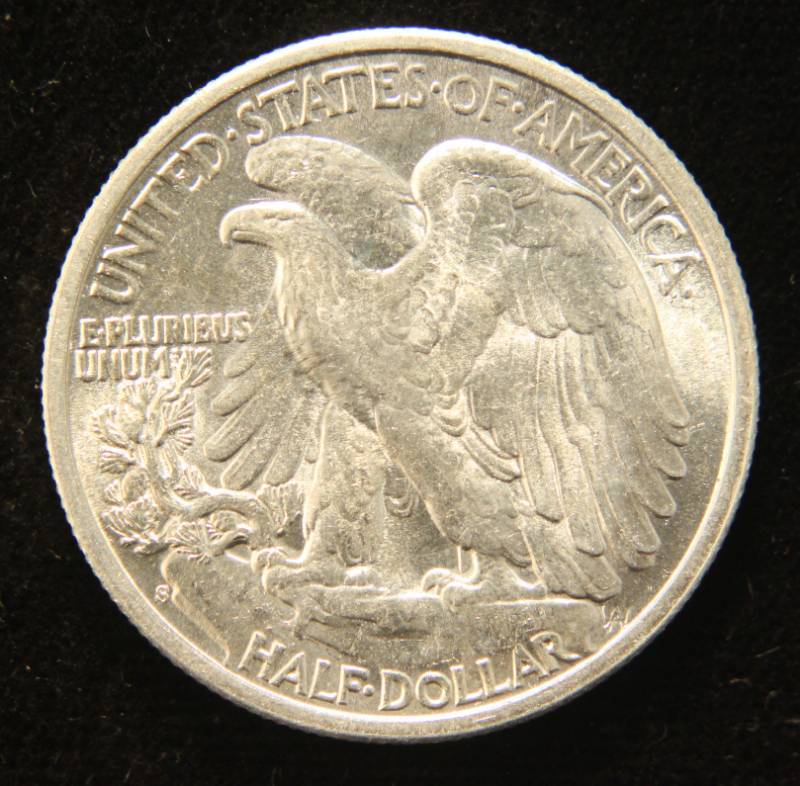1945-S WALKING LIBERTY SILVER HALF DOLLAR
