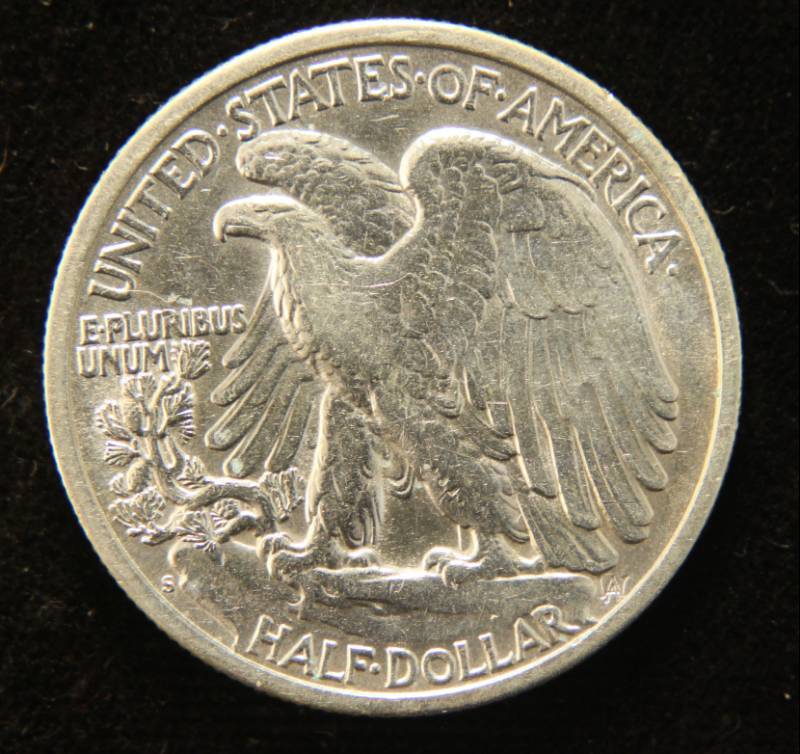 1946-S WALKING LIBERTY SILVER HALF DOLLAR
