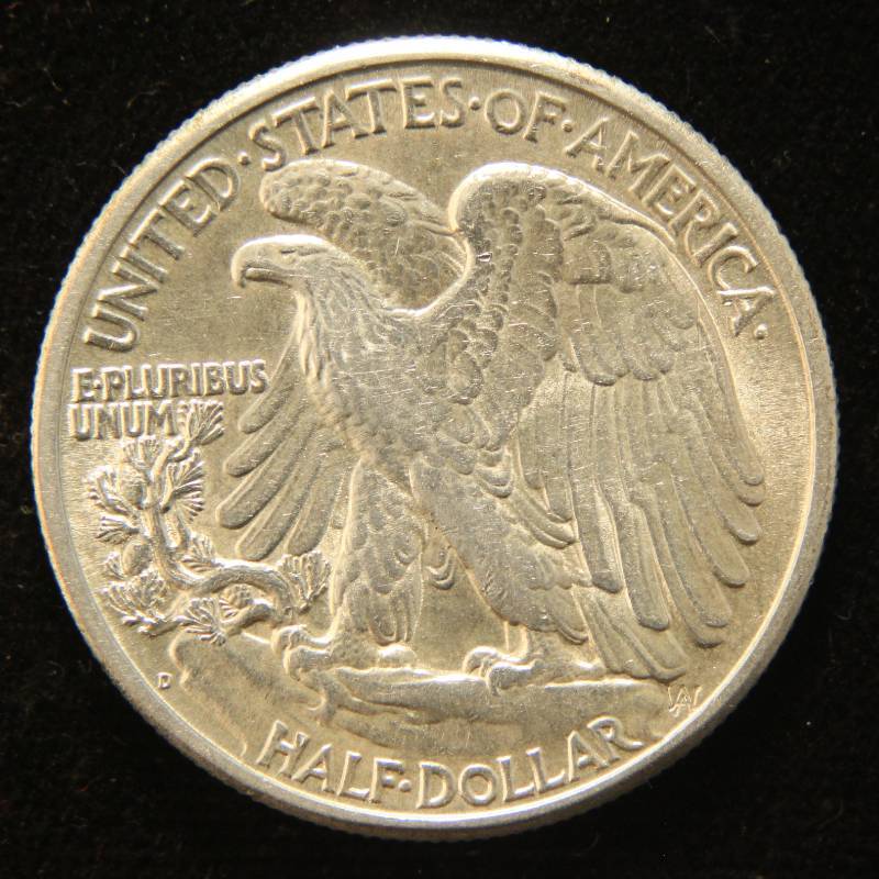 1947-D WALKING LIBERTY SILVER HALF DOLLAR