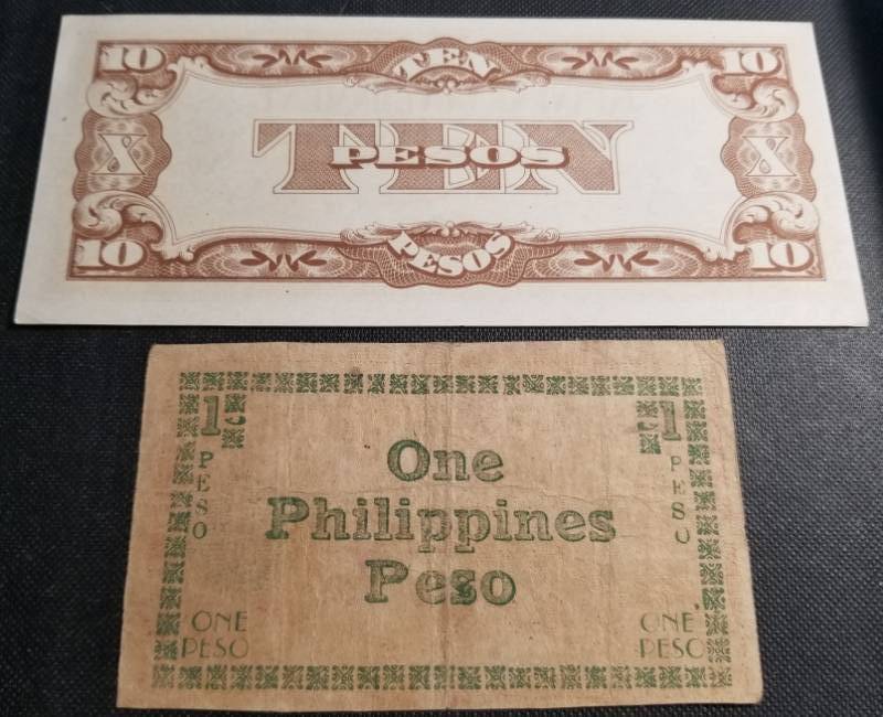 2 FOREIGN WWII ERA NOTES AS PICTURED